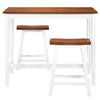 Bartisch und Hocker-Set Ildika 3-teilig (Massivholz)
