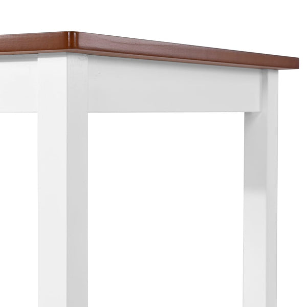 Bartisch und Hocker-Set Ildika 3-teilig (Massivholz)