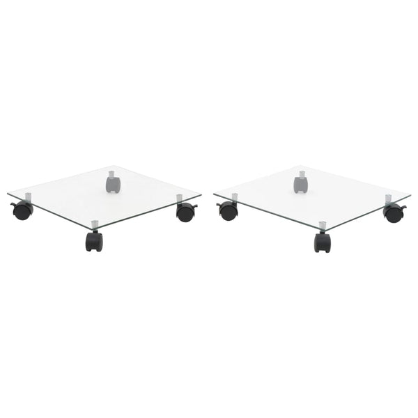 Pflanzenroller Valter 35x35cm (2 Stück Vierkant-Sicherheitsglas)