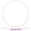 Wandspiegel Gavil 70 cm (rund, Glas)