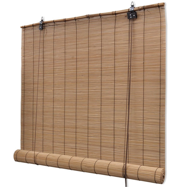 Braunes Bambus-Rollo Teita 80x220cm