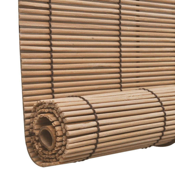 Braunes Bambus-Rollo Teita 80x220cm