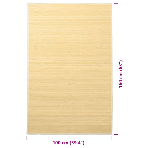 Natürliche Bambusmatte Sadept 100x160cm