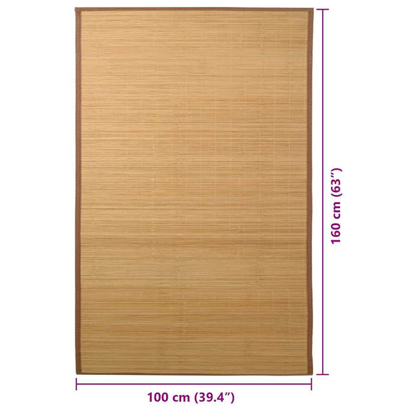 Braune Bambusmatte Sadept 100x160cm