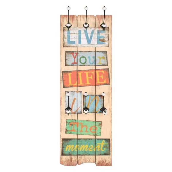 Wandgarderobe Live Life Ghaleb 120x40cm (mit 6 Haken)