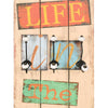 Wandgarderobe Live Life Ghaleb 120x40cm (mit 6 Haken)
