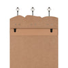 Wandgarderobe Ghaleb 120x40cm (mit 6 Haken für Damen und Herren)
