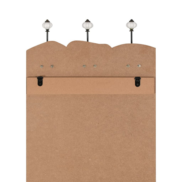 Wandgarderobe Ghaleb 120x40cm (mit 6 Haken für Damen und Herren)