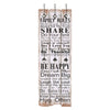 Wandgarderobe family rules Ghaleb 120x40cm (mit 6 Haken)