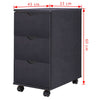 Musta lipasto Zonia 33x45x60cm