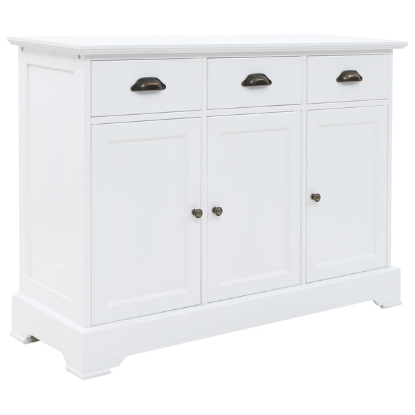 Anrichte Redna 105x35x77,5cm (mit 3 Türen aus MDF und Kiefernholz)