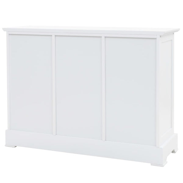 Anrichte Redna 105x35x77,5cm (mit 3 Türen aus MDF und Kiefernholz)