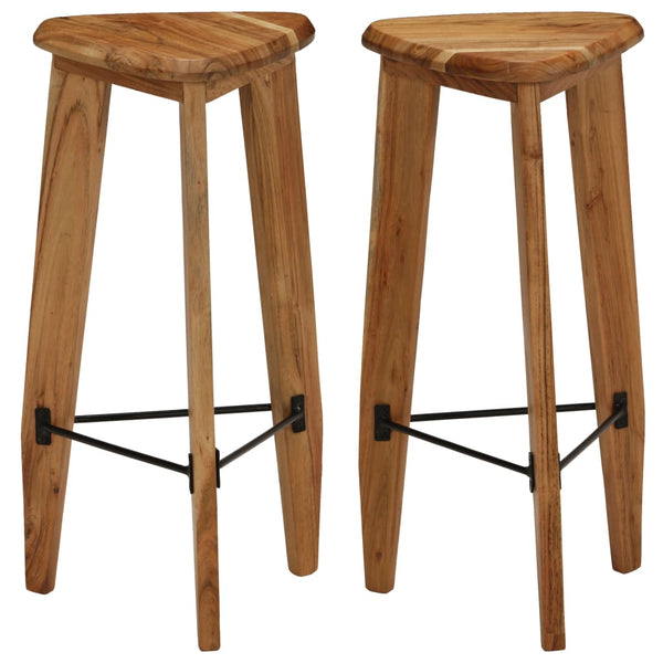 Barhocker Maricz (2er Set Akazienholz)