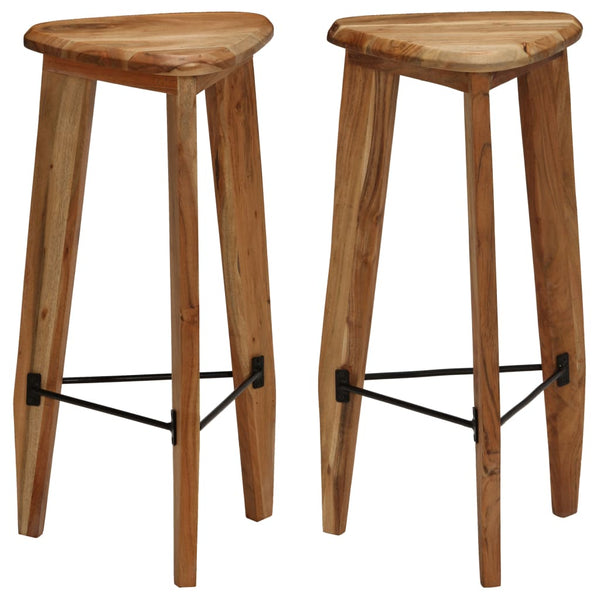 Barhocker Maricz (2er Set Akazienholz)
