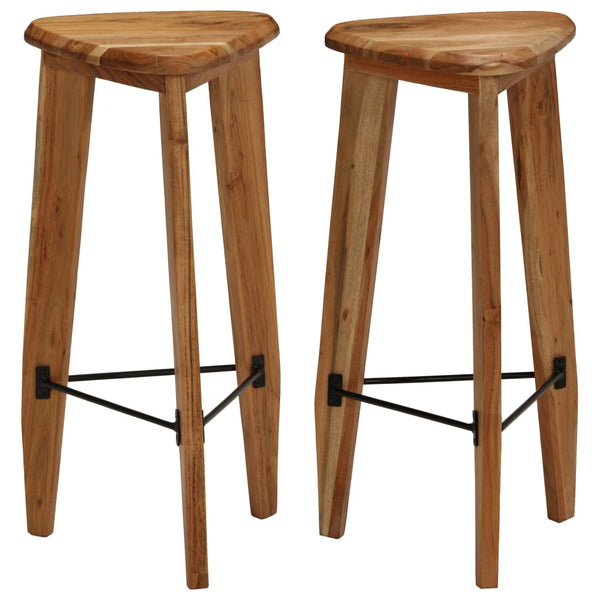 Barhocker Maricz (2er Set Akazienholz)
