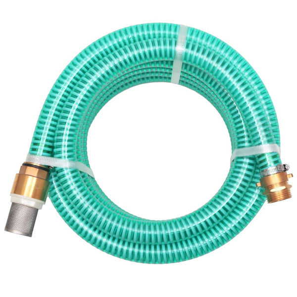 Grüner Saugschlauch mit Messingarmaturen Boylan 15 m 25 mm
