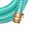 Grüner Saugschlauch mit Messingarmaturen Boylan 15 m 25 mm