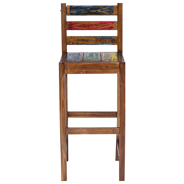 Barhocker Teusa (2 Stk. recyceltes Holz)