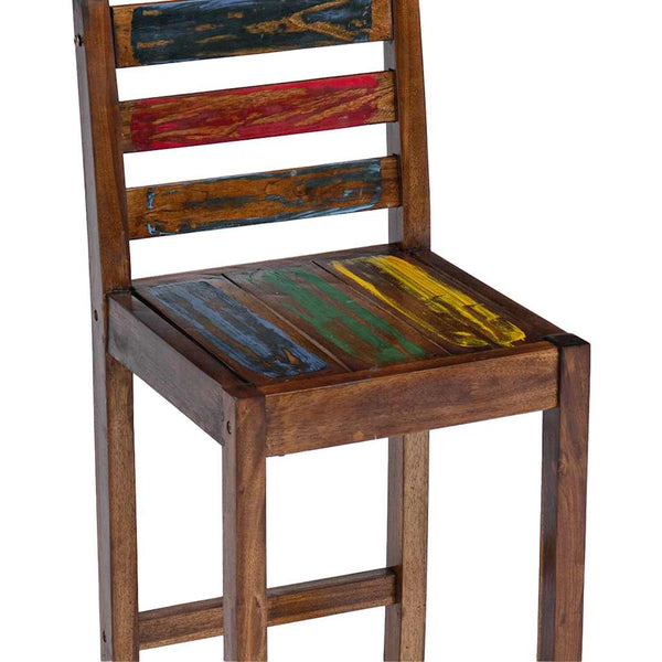 Barhocker Teusa (2 Stk. recyceltes Holz)