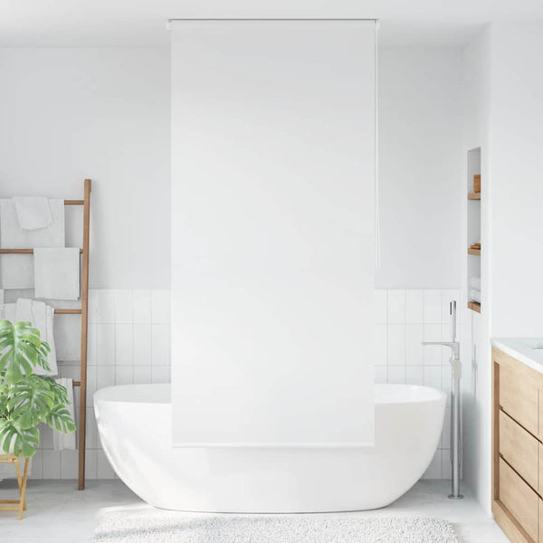 Valkoinen suihkun rullaverho Julien 100x240cm