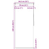 Duschrollo Julien 80x240cm (Quadrat)