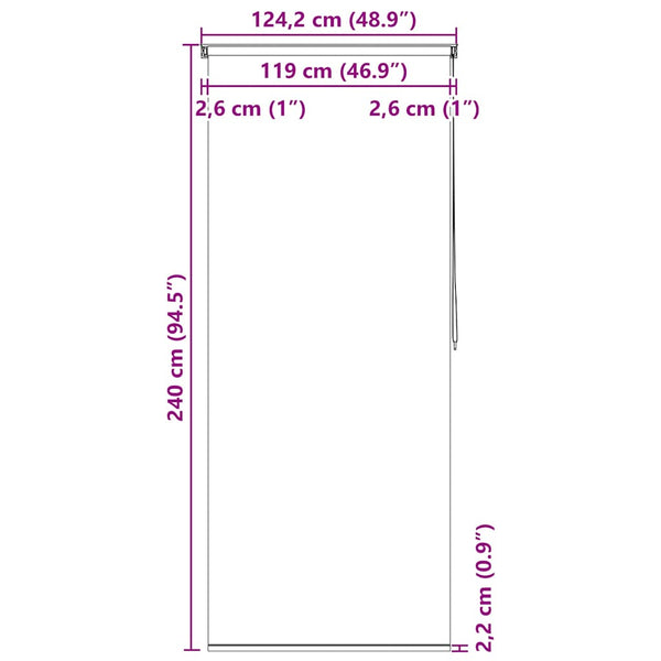 Duschrollo Julien 120x240cm (Seestern)