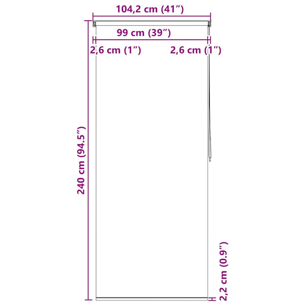 Spirella Duschrollo Julien 100x240cm