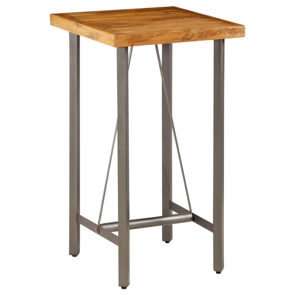 Bartisch aus recyceltem Teakholz Elwna 60x60x107cm