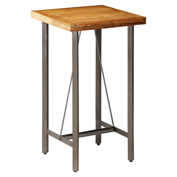 Bartisch aus recyceltem Teakholz Elwna 60x60x107cm