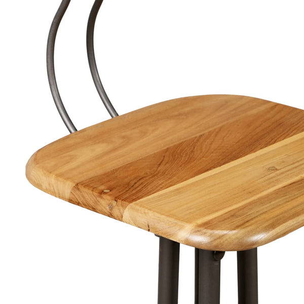 Barhocker Candi (2 St. recyceltes Teakholz)