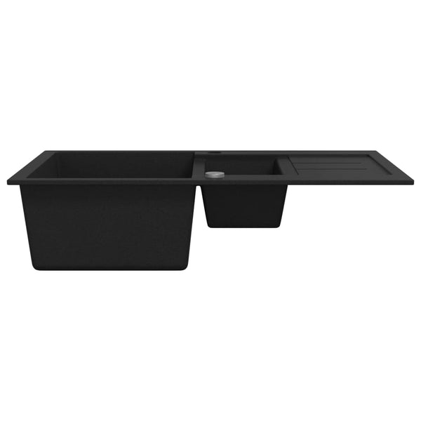 Alaeldin Doppelspüle (Granit), Schwarz