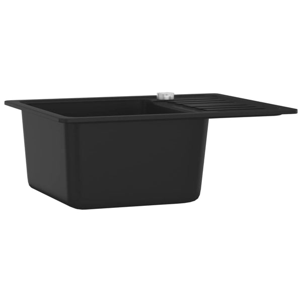 Schwarze Küchenspüle Renati (Granit)