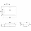 Musta graniittiallas Dicu 600x450x120 mm