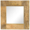 Spiegel Massivholz Mango Vessie 50x50cm