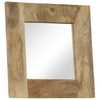 Spiegel Massivholz Mango Vessie 50x50cm