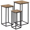 Pflanzentischset Vaccea (3-teilig, recyceltes Teakholz)
