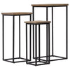 Pflanzentischset Vaccea (3-teilig, recyceltes Teakholz)