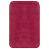 Fuchsia Badezimmerteppich-Set Ghiula, 3-teilig (Stoff)