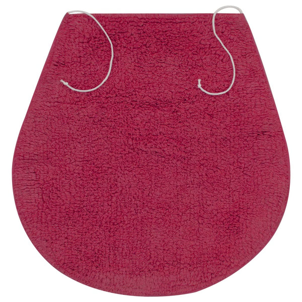 Fuchsia Badezimmerteppich-Set Ghiula, 3-teilig (Stoff)