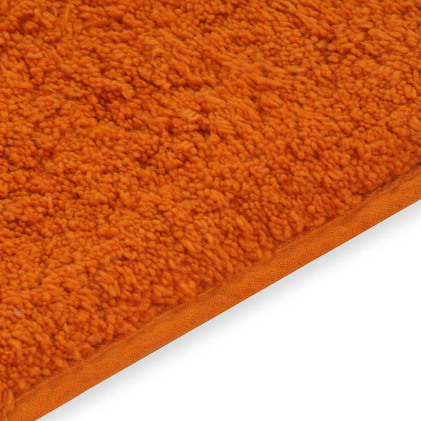 Orangefarbenes Badematten-Set Campina (2-teilig, Stoff)