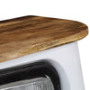 Weißes Lkw-Sideboard aus massivem Mangoholz Gielu
