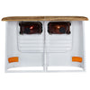 Weißes Lkw-Sideboard aus massivem Mangoholz Gielu