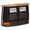 Dunkelgrauer Trucker-Schrank Gielu (Mangoholz)