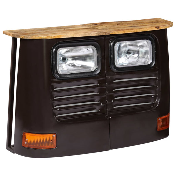 Dunkelgrauer Trucker-Schrank Gielu (Mangoholz)