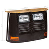 Dunkelgrauer Trucker-Schrank Gielu (Mangoholz)