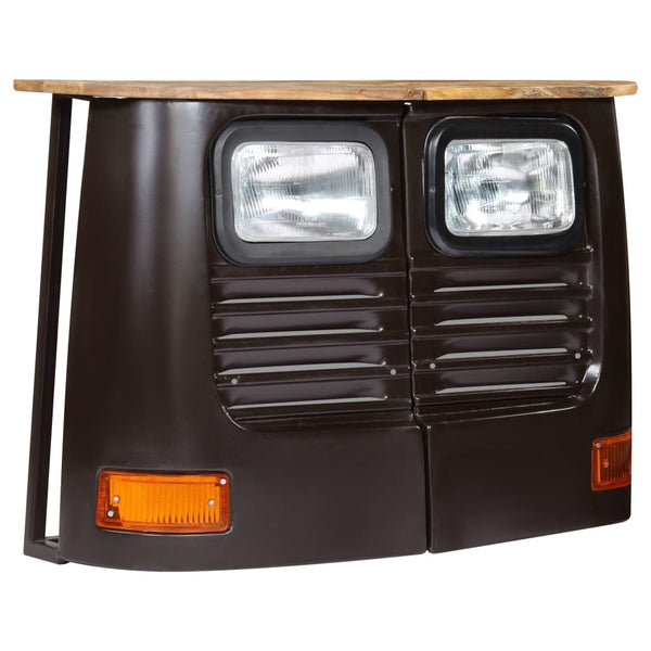 Dunkelgrauer Trucker-Schrank Gielu (Mangoholz)