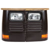 Dunkelgrauer Trucker-Schrank Gielu (Mangoholz)