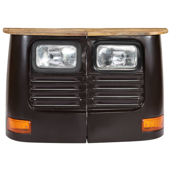Dunkelgrauer Trucker-Schrank Gielu (Mangoholz)