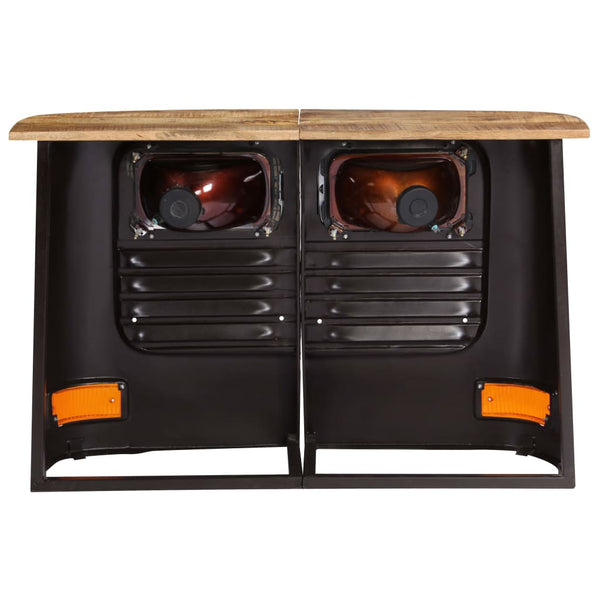Dunkelgrauer Trucker-Schrank Gielu (Mangoholz)