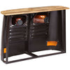 Dunkelgrauer Trucker-Schrank Gielu (Mangoholz)